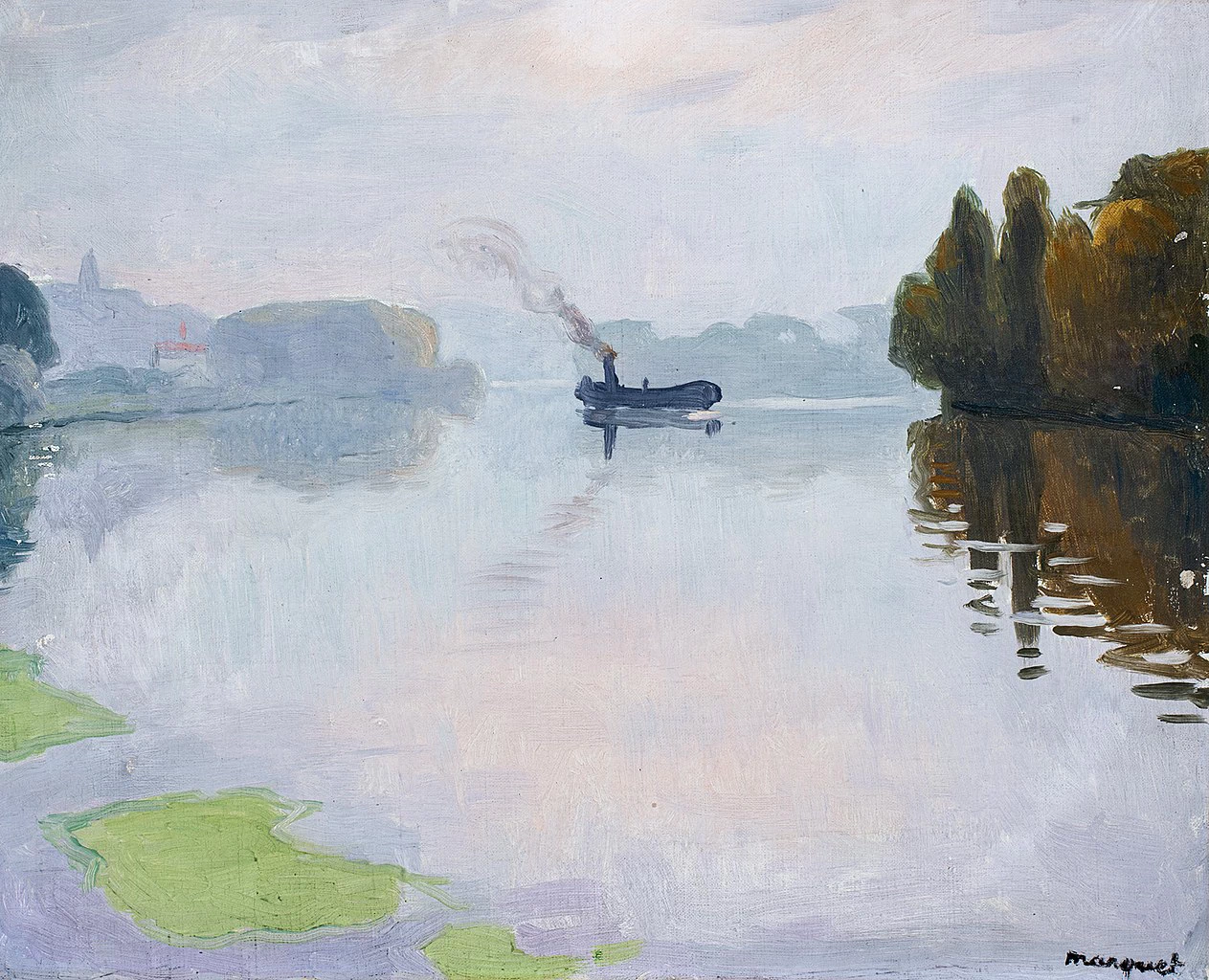 Albert Marquet - Autunno. Il rimorchiatore, Musée des Beaux, Arts André Malraux